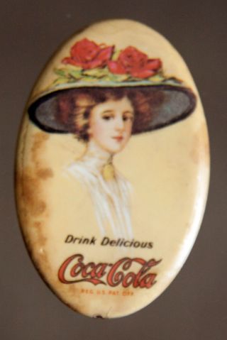 Vintage 1973 Memorabilia,  The Coca Cola Company Pocket Mirror