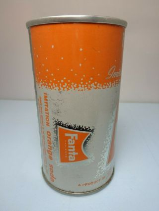 FANTA ORANGE STRAIGHT STEEL PULL TAB SODA POP CAN 1 COCA - COLA CO.  CHICAGO,  ILL. 4