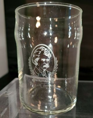 Mark Twain Hotel Memorbilia - Mark Twain Hotel Etched Glass Hannibal,  Mo