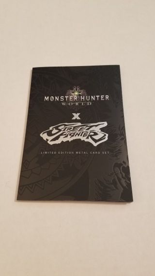 Sdcc 2018 Udon Street Fighter Monster Hunter Metal Card Limited Edition