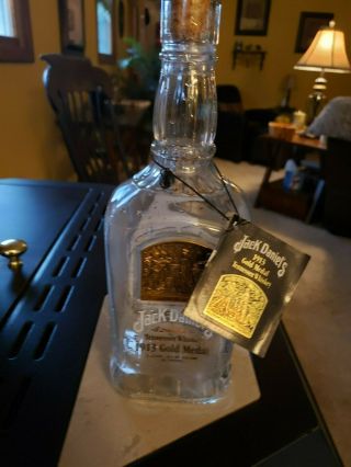 Jack Daniels 1913 Gold Medal Special Edition 3rd In A Series Empty Bottle W/ Tag