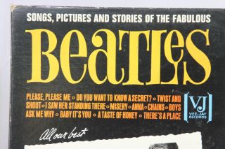 Beatles Songs Pictures And Stories VJ records 3/4 fold VJ1092 VG, 4