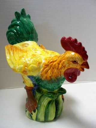1990,  s LARGE CERAMIC ROOSTER CHICKEN 12 