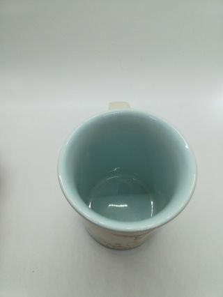 Vintage Hand Painted Hummingbird Mug Otagiri Japan Pale Blue Glazing 3