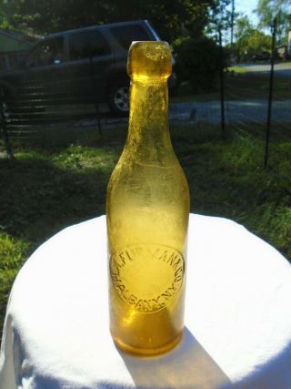 Rare Yellow " H.  A.  Furman & Co.  Albany,  N.  Y.  " Blob Beer.