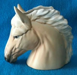 Napco Light Palomino Horse Head Vase