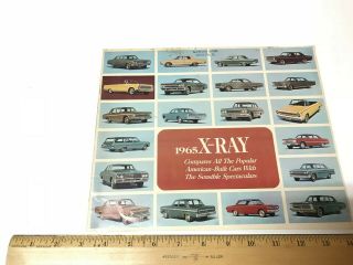 1965 American Motors X Ray Advertising Brochure Book Rambler Ambassador Car Auto