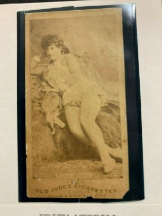 Goodwin & Co.  Cigarette Card Old Judge Edith Merrill 2