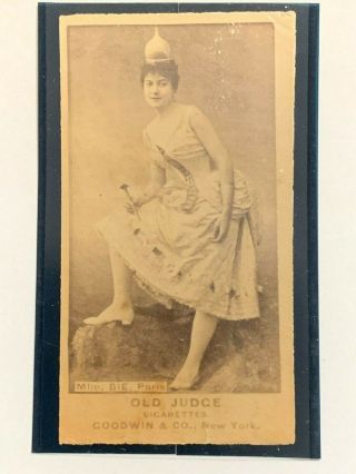 Goodwin & Co.  Cigarette Card Old Judge Mademoiselle Bie (Paris) 2