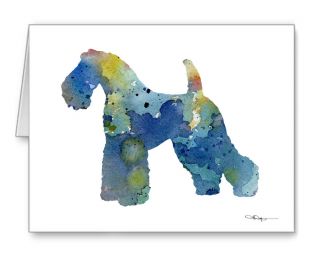 Kerry Blue Terrier Note Cards With Envelopes