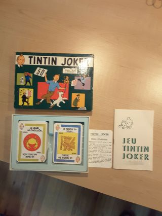 Jeu Ancien Tintin Joker - Tintin Joker Card Game
