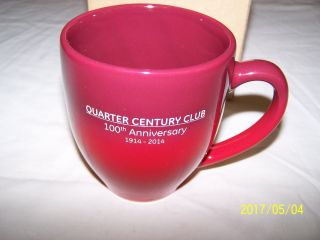 GENERAL ELECTRIC QUARTER CENTURY CLUB COFFEE MUG / CUP - 100TH ANNIVERSARY N/R 2