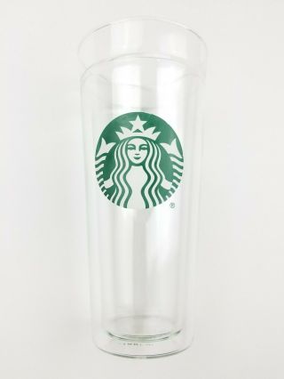 Starbucks Glass Double Walled Tumbler Cup 20oz
