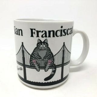B Kliban San Franciscat Coffee Mug Cartoon Kitty Cat Cup Gift Creations
