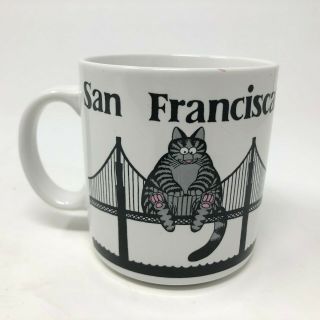 B Kliban San Franciscat Coffee Mug Cartoon Kitty Cat Cup Gift Creations 4