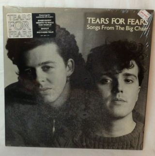 Tears For Fears ‎songs From The Big Chair 1985 Vinyl Lp Record Shrink Hype Nm