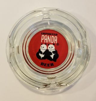 Ultra Rare Authentic Vintage Imported Panda Beer Ash Tray 4 Cigarettes Nos L@@k