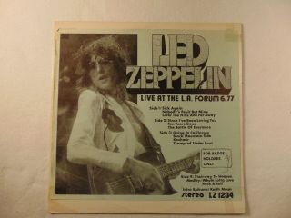 Led Zeppelin - Live At The L.  A.  Forum - Part 1 - June 23,  1977 - 2 Lp Set