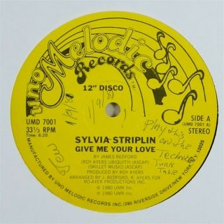 Sylvia Striplin " Give Me Your Love " Disco Soul Boogie 12 " Uno Melodic Mp3