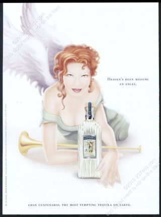 2004 Angel Woman Art Gran Centenario Tequila Vintage Print Ad