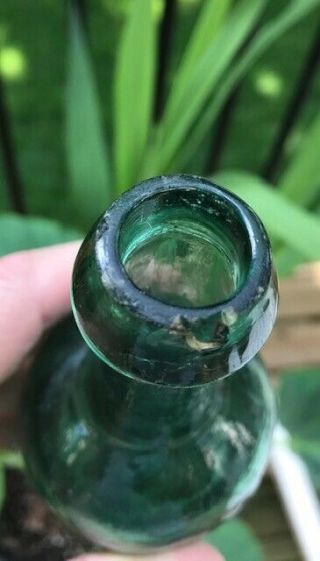 E.  ROUSSEL ' S MINERAL WATERS - early open pontiled bottle from Philadelphia,  Pa. 11