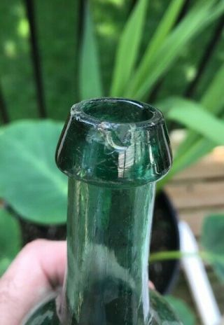 E.  ROUSSEL ' S MINERAL WATERS - early open pontiled bottle from Philadelphia,  Pa. 12