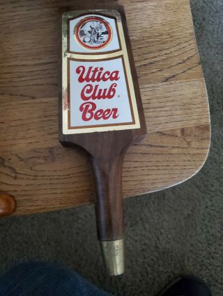 Vintage Wooden Utica Club Beer Tap