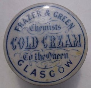 Frazer & Green Cold Cream Glasgow Pot Lid And Base