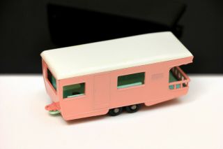 Vintage Lesney Matchbox No.  23 Trailer Caravan Pink Minty