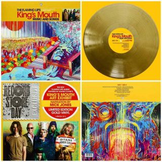The Flaming Lips King ' s Mouth GOLD COLOR Vinyl LP Record Store Day Limited 3,  600 2