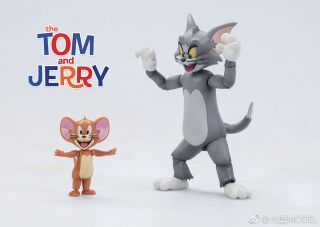 Dasin Cat & Mouse Cartoon Tom and Jerry Action Plastic Model Figure 8
