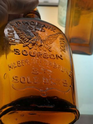 Western Phoenix Old Bourbon Whiskey Flask San Francisco 2