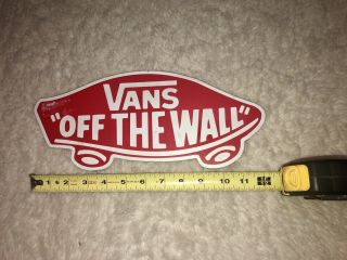 Vans " Off The Wall " In - Store Wooden Display Sign Rare