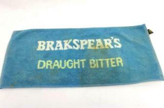 Vintage Brakspears Henley Ales Draught Bitter Bar Towel Made In Scotland