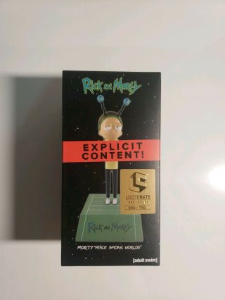 Sdcc 2019 Loot Crate Rick And Morty “peace Among Worlds” Limited 359 / 750