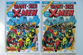 Giant Size X - Men Marvel 1975 1 (also With 2019 X - Men Reprint - 2 Books)