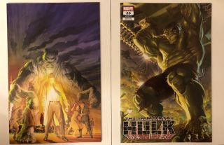 Immortal Hulk 20 2019 Sdcc Alex Ross Variant & Virgin Incredible 1 Homage Cover