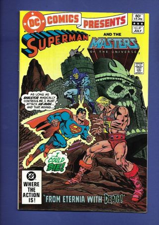 Dc Comics Presents 47 1st App He - Man Superman Masters Of The Universe 1982
