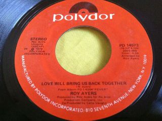 Funk Soul Boogie 45 : Roy Ayers Leo Love Will Bring Us Back Together 14573