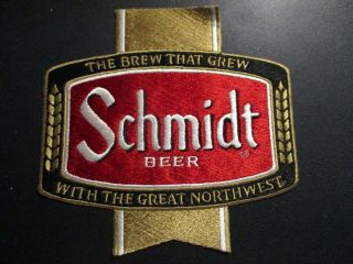 Schmidt Beer Pabst Classic Logo 6.  5 " Patch Iron On Craft Beer Brewing Brewery