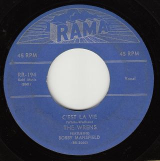 Wrens (feat Bobby Mansfield) - Rama 194 - C 