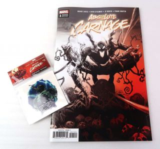 Absolute Carnage 1 Stegman Premiere Variant Marvel 2019 With Tattoo Pack 9.  6 Nm