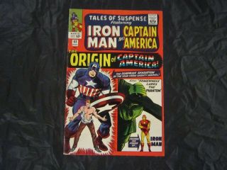 Tales Of Suspense 63 - 1965,  1st S.  A.  Origin Of Captain America