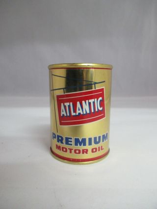 Atlantic Premium Motor Oil Metal Can Bank,  762 - E