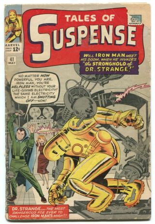 1963 Marvel Comics Tales Of Suspense 41 Early Iron Man Appearance Avengers Key