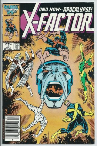 X - Factor 6 (jul 1986,  Marvel) 1st Full App Of Apocalypse X - Men Fn/vf Key