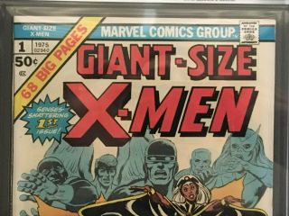 GIANT - SIZE X - MEN 1.  CGC VG,  Grade 4.  5.  Off White First X - Men (Oct 1975) 2