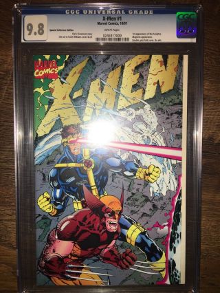 X - Men 1 (1991) Cgc 9.  8 Jim Lee White Pages