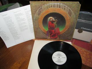 The Grateful Dead Vinyl Lp Blues For Allah W/insert 1975 Gd Label