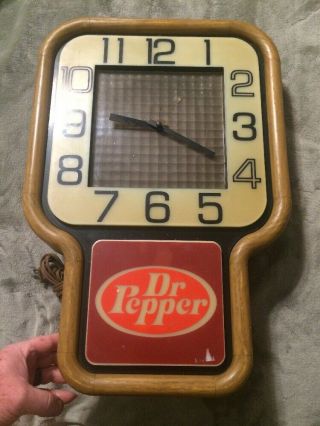 Vintage Dr.  Pepper Kaleidoscope Motion Sign Clock By Thomas & Schultz Co,  Ill